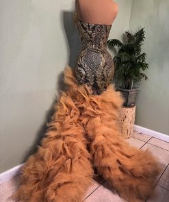 Gold corset dress