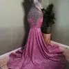 Silver Rhinestone Corset Dress